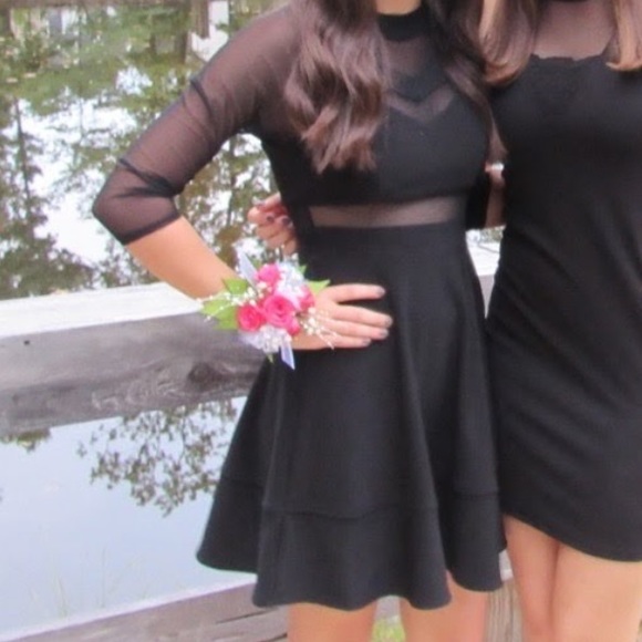 Black Mesh Dress - Picture 6 of 6